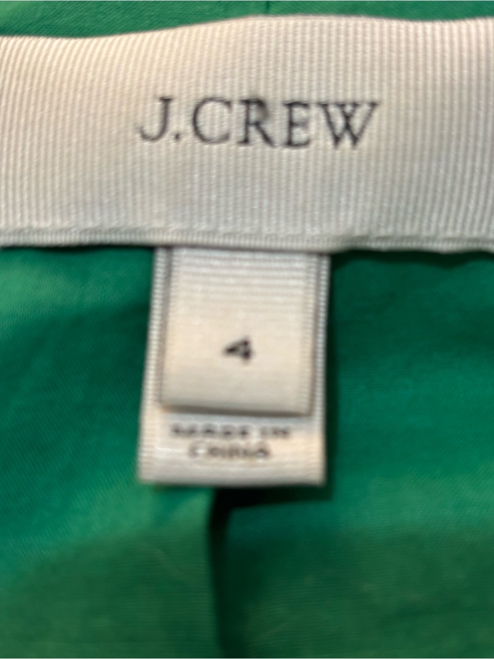 J. Crew Light Green Tweed Jacket with Bright Green Trim - Picture 9 of 10